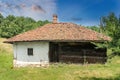 Old, abandoned traditional Serbian house