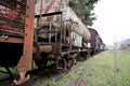 Old and abandoned train Royalty Free Stock Photo