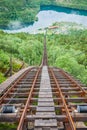 Old abandoned train on the way to Trolltunga, Norway Royalty Free Stock Photo