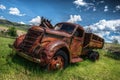 Old abandoned truck