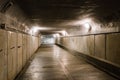 Old abandoned underground tunnel Royalty Free Stock Photo