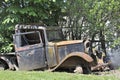 Old abandoned vintage truck in France