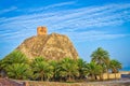 Watchtower on a hill in Muscat, Oman Royalty Free Stock Photo