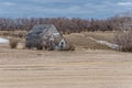 The old, abandoned church in Neidpath, Saskatchewan Royalty Free Stock Photo