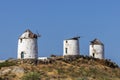 Old abandoned  windmill at Naxos. Greece Royalty Free Stock Photo
