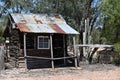 Old abandoned wood and tine cabin