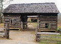 Old Abandoned Wooden Barn At Cherokee Orchard Road In Great Smoky Mountains National Park Royalty Free Stock Photo