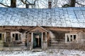 old abandoned wooden house home Royalty Free Stock Photo