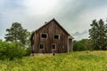 Old abandoned wooden house on the Swedish countryside