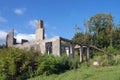 Old abandoned wrecked house Royalty Free Stock Photo