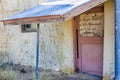 Old abandonned supermarket, building in Death valley junction