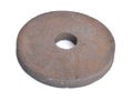 Old abrasive wheel isolated Royalty Free Stock Photo