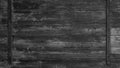 Old abstract black gray grey peeled off rustic wooden boards / wooden gate / wooden door texture, with teel bolt - wood background