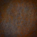 Old abstract rusty brown orange gray grey gray vintage shabby patchwork damask ornate arabesque rust motif tiles stone concrete Royalty Free Stock Photo