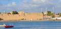 Old Acre city walls, Israel.