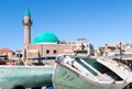 Old Acre and the Sea Mosque Royalty Free Stock Photo