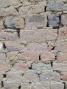 Old adobe bricks wall photo for background Royalty Free Stock Photo