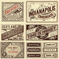 Old advertisement designs - Vintage illustration