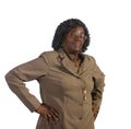Old African American Woman standing Royalty Free Stock Photo