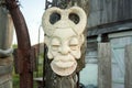 Old african ancient handmade mask