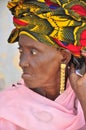 Old african women with turban