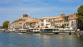 Old Agde on the Heralt River Royalty Free Stock Photo