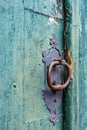 Old and aged historic church door Royalty Free Stock Photo