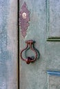 Old and aged historic church door Royalty Free Stock Photo