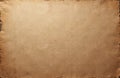 Old aged paper texture is visible. Blank light brown canvas has grunge surface. Vintage cardboard sheet has rough material. Empty Royalty Free Stock Photo