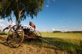 Old agricultural fertilize machine, Royalty Free Stock Photo