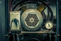 Old air compressor Royalty Free Stock Photo