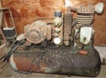 Old air compressor Royalty Free Stock Photo