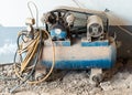 Old air compressor Royalty Free Stock Photo