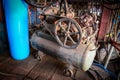 Old air compressor Royalty Free Stock Photo