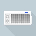 Old air conditioner icon, flat style Royalty Free Stock Photo