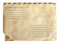 Old air envelope with stamp Royalty Free Stock Photo