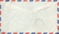 Old air mail envelope with stamp