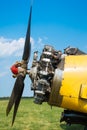 Old aircraft engine Royalty Free Stock Photo