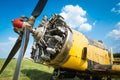 Old aircraft engine Royalty Free Stock Photo