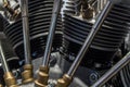 Old aircraft star air-cooled engine Royalty Free Stock Photo