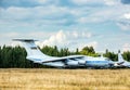 Old aircrafts on the abandoned aerodrome