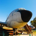 Old, airplane,airport, airfield.