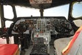 Old airplane cockpit interior Royalty Free Stock Photo