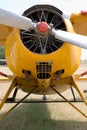 Old airplane on the ground Royalty Free Stock Photo