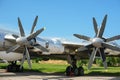 old airplanes on takeoff in Museum