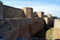 Old Akkerman Fortress, moat and towers at the main entrance, Bilhorod-Dnistrovskyi, Ukraine