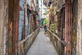 Old Alley building on talat noi.Talad Noi Talat Noi Royalty Free Stock Photo