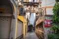 Old Alley building on talat noi.Talad Noi Talat Noi, one of the oldest neighbourhoods in Bangkok, Royalty Free Stock Photo