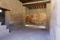 Old alley and houses from Pompeii city