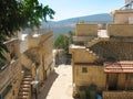 An old alley in Zefat, Israel Royalty Free Stock Photo